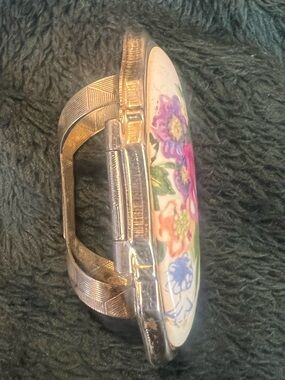 Vintage Floral Porcelain Lipstick holder made in Japan